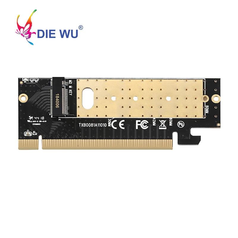 DIEWU M.2 NVMe SSD  m2-pcie X16 Ʈѷ ī M Ű ̽  PCI Express 3.0x4 2230-2280 ũ